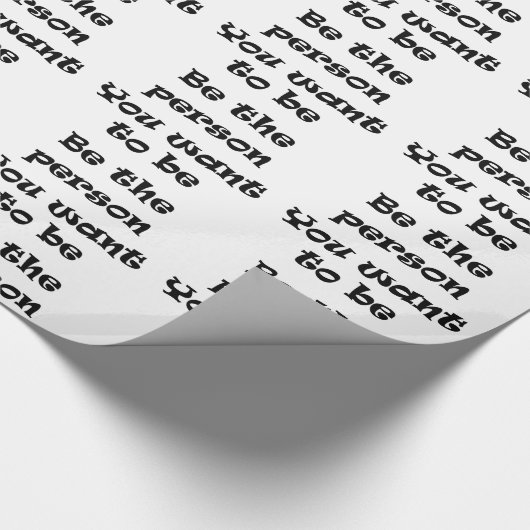 De persoon zijn die u papier wilt omwikkelen (Hoek)