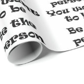 De persoon zijn die u papier wilt omwikkelen (Rol Hoek)