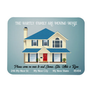 De persoonlijke bewegende aankondiging Eenvoudig r Magneet