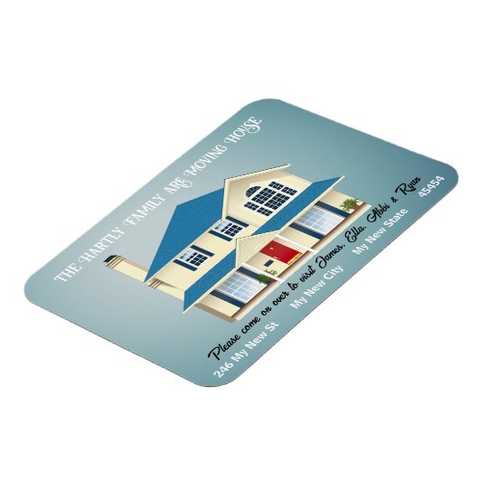 De persoonlijke bewegende aankondiging Eenvoudig r Magneet (Linkerzijde)