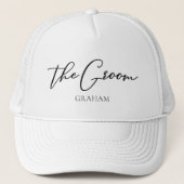 De Persoonlijke Bruidegom Chic Minimalistische Tro Trucker Pet (Voorkant)