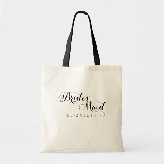 De persoonlijke Canvas tas van de Bridesmaid van h (Voorkant)