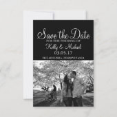 De persoonlijke Foto bewaart de Datum Save The Date (Voorkant)