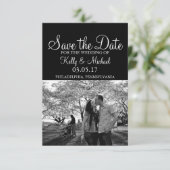 De persoonlijke Foto bewaart de Datum Save The Date (Staand voorkant)