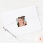 De persoonlijke Foto maakt het zelf Vierkante Sticker (Envelop)