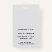 De persoonlijke Foto van de Werknemer voegt Uw Bed Badge (Achterkant)