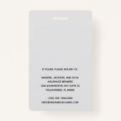 De persoonlijke Foto van de Werknemer voegt Uw Bed Badge (Achterkant)