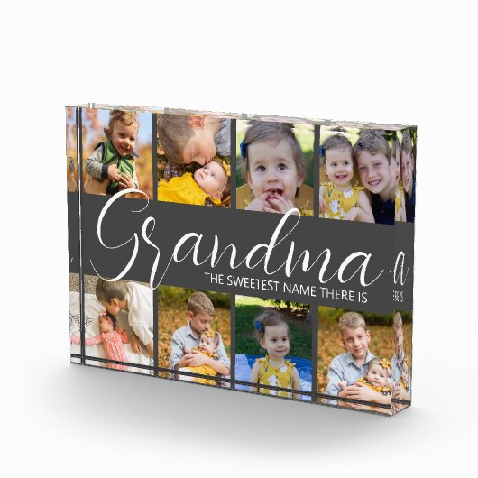 De persoonlijke grootmoeder de liefste naam is er  fotoblokken (Rechts)