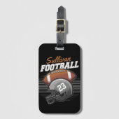 De persoonlijke Helm van het Aantal van het Team v Bagagelabel (Voorkant (verticaal))