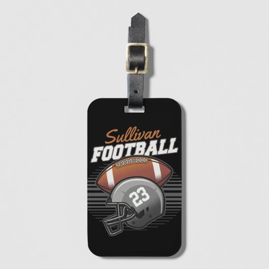 De persoonlijke Helm van het Aantal van het Team v Bagagelabel (Voorkant (verticaal))