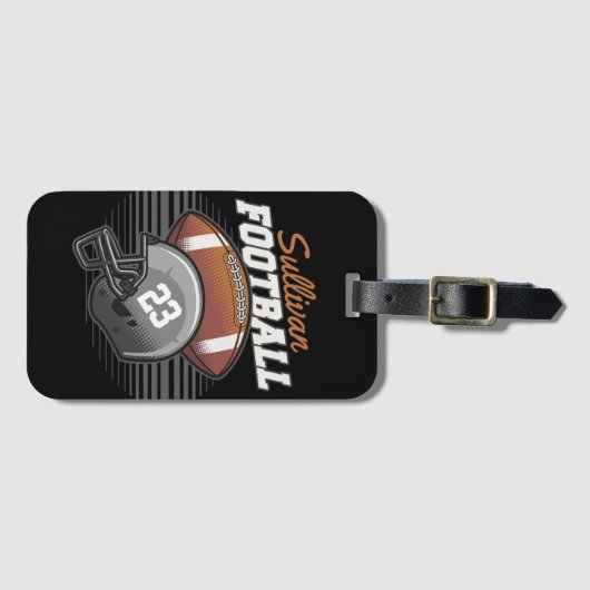 De persoonlijke Helm van het Aantal van het Team v Bagagelabel (Voorkant (horizontaal))