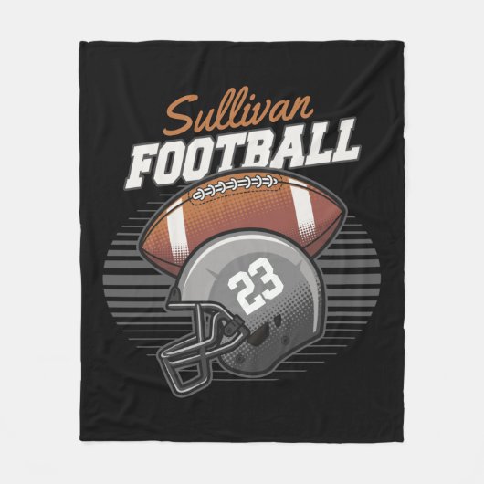 De persoonlijke Helm van het Aantal van het Team v Fleece Deken (Voorkant)