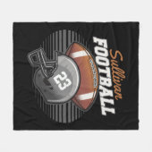 De persoonlijke Helm van het Aantal van het Team v Fleece Deken (Voorkant (Horizontaal))