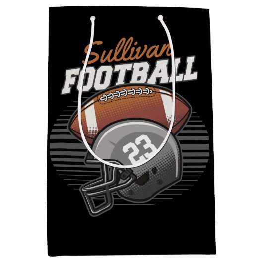 De persoonlijke Helm van het Aantal van het Team v Medium Cadeauzakje (Voorkant)