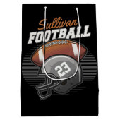 De persoonlijke Helm van het Aantal van het Team v Medium Cadeauzakje (Achterkant)