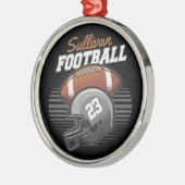 De persoonlijke Helm van het Aantal van het Team v Metalen Ornament (Links)