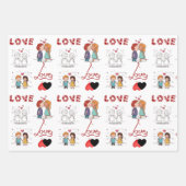 De persoonlijke het verpakken van het Weddenschap  Inpakpapier Vel (Voorkant)