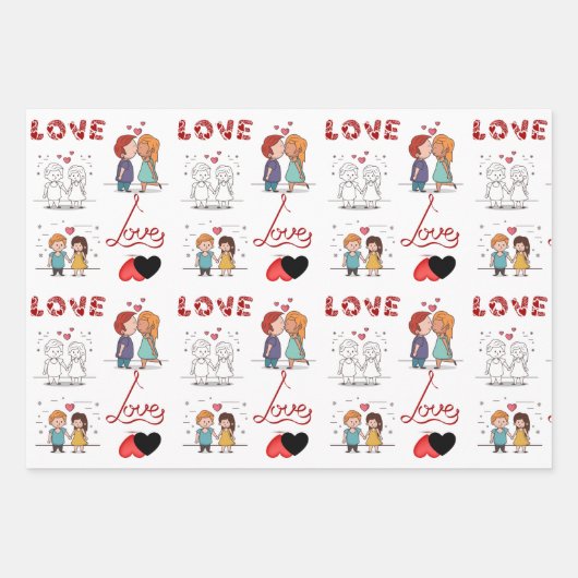 De persoonlijke het verpakken van het Weddenschap  Inpakpapier Vel (Voorkant)