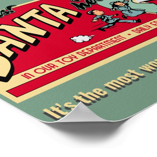 De persoonlijke Kerstman is hier het Poster van Ke (Hoek)