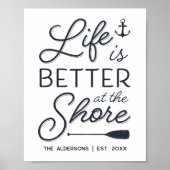 De persoonlijke levenssfeer is beter bij de Shore  Poster (Voorkant)