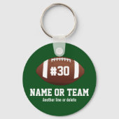 De persoonlijke Naam van het Ontwerp van het Footb Sleutelhanger (Voorkant)