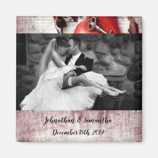 De persoonlijke Sleutel van het Hout van het Land Magneet (Voorkant)