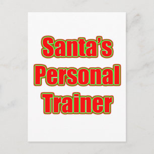 De persoonlijke trainer van de Kerstman Feestdagenkaart