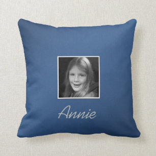 De persoonlijke Twee Tekst van de Douane van Foto' Kussen