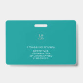 De persoonlijke Veiligheid van het Bedrijf van ide Badge (Achterkant)