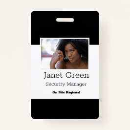 De persoonlijke Veiligheid van het Bedrijf van ide Badge