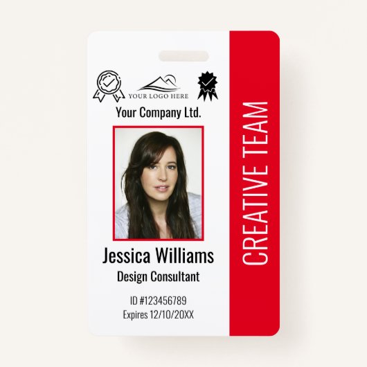 De persoonlijke Veiligheid van het Bedrijf van ide Badge (Voorkant)