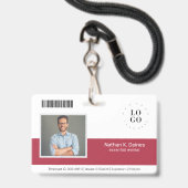 De persoonlijke Veiligheid van het Bedrijf van ide Badge (Voorzijde met lanyard)