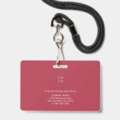 De persoonlijke Veiligheid van het Bedrijf van ide Badge (Achterkant met lanyard)