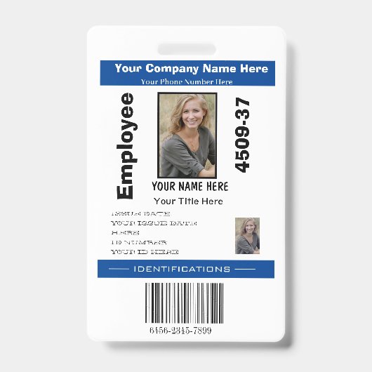 De persoonlijke Veiligheid van het Bedrijf van ide Badge (Voorzijde)