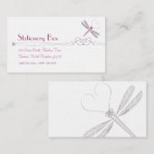 De Persoonlijke Visitekaartjes van de libel Contactkaartje (Voorkant / Achterkant)