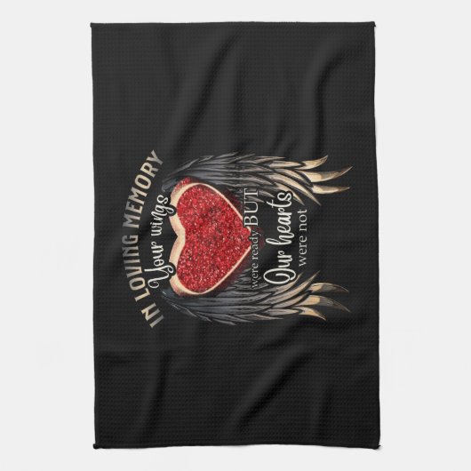 De persoonlijke wensen waren klaar, maar ons hart theedoek (Verticaal)