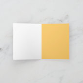 De perzik/het Sinaasappel dankt u kaardt Bedankkaart (Binnen)