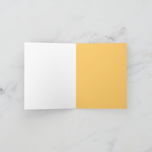 De perzik/het Sinaasappel dankt u kaardt Bedankkaart (Binnen)