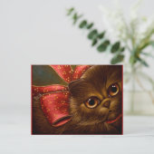 DE PERZISCHE KAT VAN DE CHOCOLADE - HET BRIEFKAART (Staand voorkant)