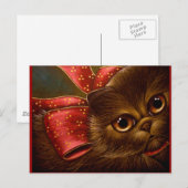 DE PERZISCHE KAT VAN DE CHOCOLADE - HET BRIEFKAART (Voorkant / Achterkant)