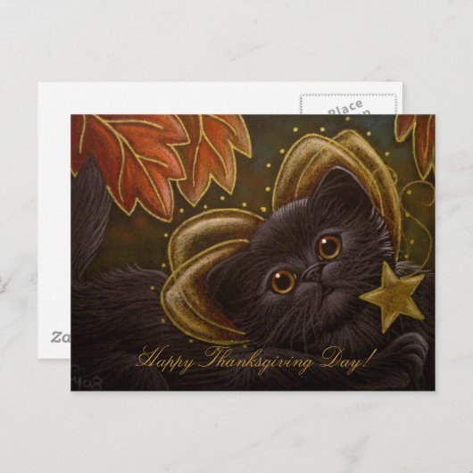 De PERZISCHE KAT van de FEE - het Briefkaart van (Voorkant / Achterkant)