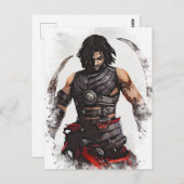 De Perzische krijgsprins Fantasy Art Briefkaart (Voorkant / Achterkant)