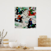 De Perzische polospelers Poster (Keuken)