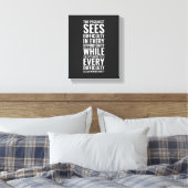 De pessimist ziet moeilijkheid | Inspirerend Canvas Afdruk (Insitu (Slaapkamer))