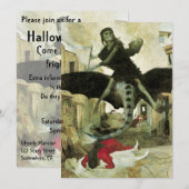 De Pest van Arnold Böcklin, Halloweenfeest Kaart (Voorkant / Achterkant)
