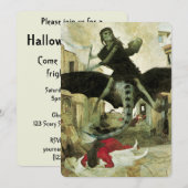 De Pest van Arnold Böcklin, Halloweenfeest Kaart (Voorkant / Achterkant)
