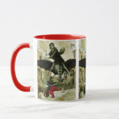 De Pest van Arnold Böcklin, Vintage Symbolisme Mok (Links)