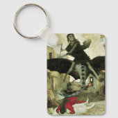 De Pest van Arnold Böcklin, Vintage Symbolisme Sleutelhanger (Voorkant)