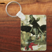 De Pest van Arnold Böcklin, Vintage Symbolisme Sleutelhanger (Voorkant)