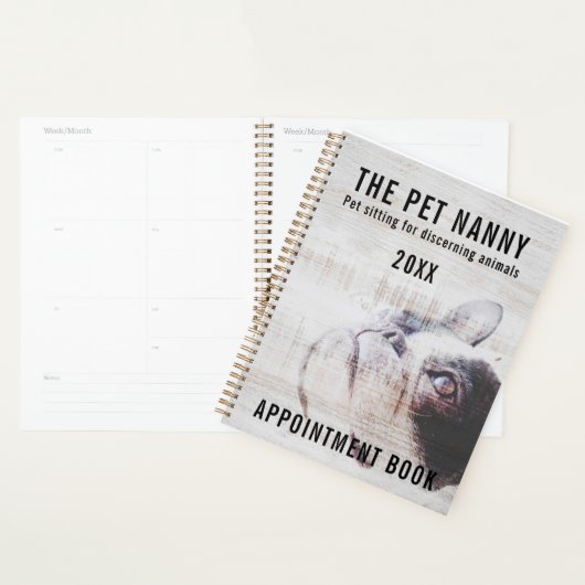 De Pet Nanny...Pet zit in Dog Benoeming Planner (Display)